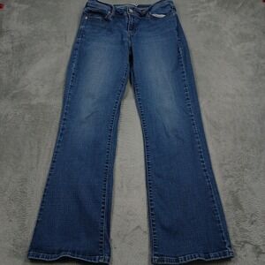 Levis 529 Jeans Womens 12 Blue Denim Curvy Bootcut Y2K Distressed Pockets